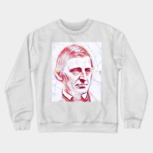 Ralph Waldo Emerson Portrait | Ralph Waldo Emerson line art Crewneck Sweatshirt